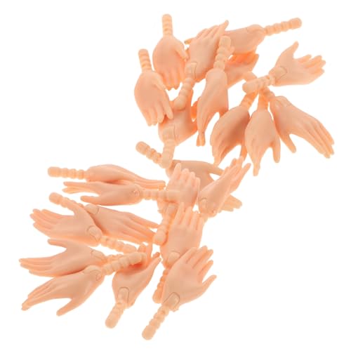 Vaguelly 10 Paar Gelenkpuppenhände Satz Für Bjd Puppen Miniatur Gelenkhand Zubehör Realistische Selbstgemacht Puppenhandformen Zubehör Für Puppenherstellung Und Bastelbedarf von Vaguelly