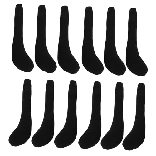 Vaguelly Einzigartiges Babypuppenzubehör 10 Stück Schwarze Plüschbeine Puppenkleidung Beine Wichtige Puppenteile von Vaguelly