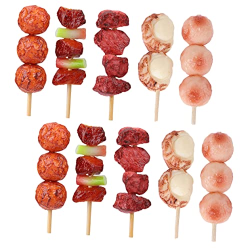 Vaguelly 10 Stück Simulation Grillspieße Gefälschte Lebensmitteldekoration Kinderspielzeug Simuliertes Grillessen Restaurant Essensmodell Lebensmittelfotografie Requisite Simuliertes Vaguelly 10 Stück Simulation Grillspieße Gefälschte Lebensmitteldekoration Kinderspielzeug Simuliertes Grillessen Restaurant Essensmodell Lebensmittelfotografie Requisite Simuliertes von Vaguelly