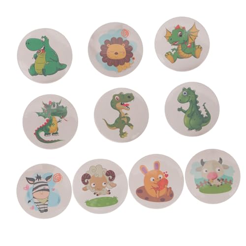 Vaguelly 10 Stück Teiliges Cartoon Farbwechsel Aufkleber für Jungen Töpfchentraining Wiederverwendbar Hitzeempfindlich Wasserfest mit Tierischen Motiven zur Motivation bei Toilettentraining von Vaguelly