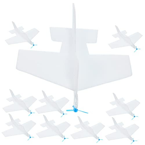 Vaguelly 10 Stück Teiliges DIY Flugzeug Kreative Wurfgleiter für Leicht Hautfreundlich für Outdoor Spiele und Familienaktivitäten von Vaguelly