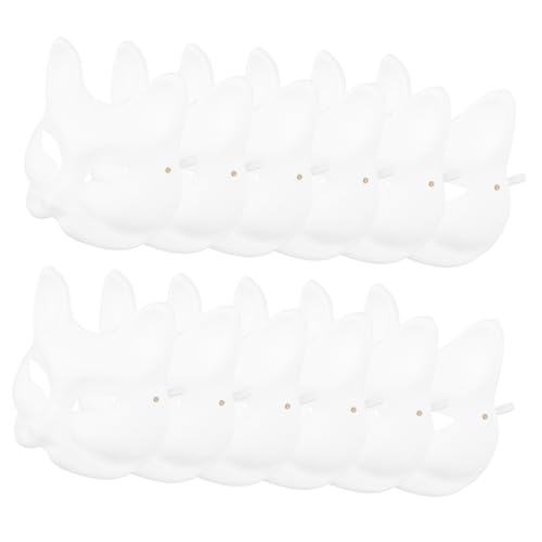 Vaguelly 10 Stück Teiliges Diy Halloween Fuchsmaske aus Papiermaschee Leichte Bemalbare Tiermaske für Umweltfreundliche Kreative Maskerade für Karneval Cosplay Party Vaguelly 10 Stück Teiliges Diy Halloween Fuchsmaske aus Papiermaschee Leichte Bemalbare Tiermaske für Umweltfreundliche Kreative Maskerade für Karneval Cosplay Party von Vaguelly