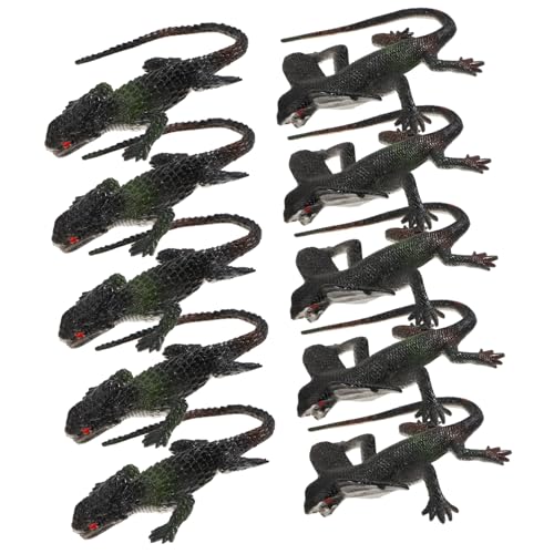 Vaguelly 10 Stück Teiliges Gummieidechsen Realistische Kleine Eidechsenfiguren Zufälligen Farben Pädagogisches Lernspielzeug für Jungen und Mädchen als Partygeschenk und Vaguelly 10 Stück Teiliges Gummieidechsen Realistische Kleine Eidechsenfiguren Zufälligen Farben Pädagogisches Lernspielzeug für Jungen und Mädchen als Partygeschenk und von Vaguelly
