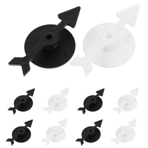 Vaguelly 10 Stück Teiliges Kunststoff Drehzeiger für Brettspiele DIY Spielpfeile für Kreative Spielanwendungen für Klassenzimmer und Freizeitaktivitäten von Vaguelly