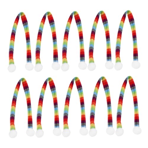 Vaguelly 10 Stück Teiliges Mini Weihnachtsschal aus Langlebigem Gestreifte Kleine Puppenschals für DIY Deko Geeignet als Mini Haus und Weinflaschen Accessoire für Weihnachtsdekoration und Vaguelly 10 Stück Teiliges Mini Weihnachtsschal aus Langlebigem Gestreifte Kleine Puppenschals für DIY Deko Geeignet als Mini Haus und Weinflaschen Accessoire für Weihnachtsdekoration und von Vaguelly