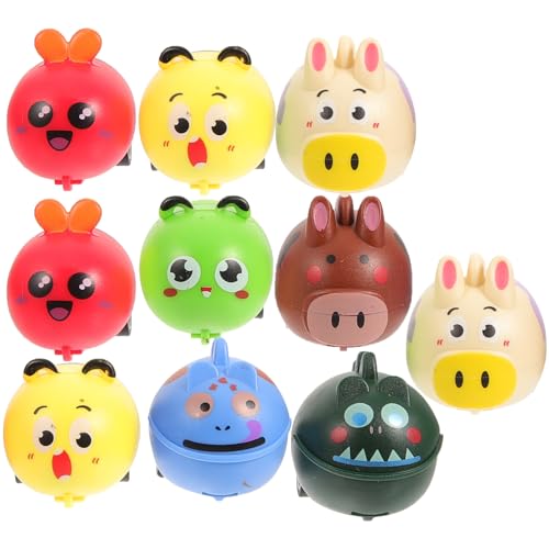 Vaguelly 10 Stück Teiliges Miniatur Friktionsautos mit Niedlichen Tiermotiven Batteriefrei Einfaches Zurückziehen Lustiges Babyspielzeug für Jungen und Mädchen Fördert Motorische Vaguelly 10 Stück Teiliges Miniatur Friktionsautos mit Niedlichen Tiermotiven Batteriefrei Einfaches Zurückziehen Lustiges Babyspielzeug für Jungen und Mädchen Fördert Motorische von Vaguelly