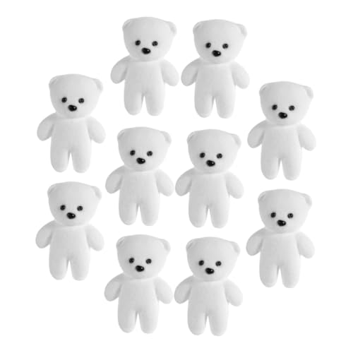 Vaguelly 10 Stück Teiliges Plüschbären Flockierter Schaumstoff Kuscheltier Kopf Niedlich Für DIY Blumenarrangements Babyshowers Abschlussfeiern Weihnachtsdekoration Vaguelly 10 Stück Teiliges Plüschbären Flockierter Schaumstoff Kuscheltier Kopf Niedlich Für DIY Blumenarrangements Babyshowers Abschlussfeiern Weihnachtsdekoration von Vaguelly