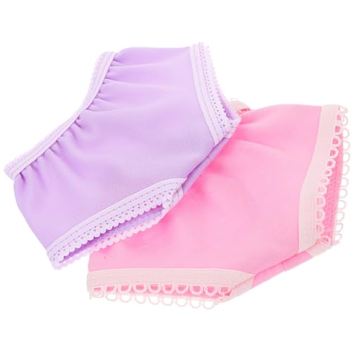 Vaguelly 10 Stück Teiliges Puppenunterwäsche Set aus Mehrfarbigem Spitzenmaterial für Puppen als für Mädchen zum Geburtstag und Andere Anlässe von Vaguelly