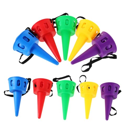 Vaguelly 10 Stück Teiliges Scoop Ball Spielset aus Robustem Kunststoff Fördert Hand Auge Koordination und Reaktion Leichtes Outdoor für Park Strand und Dynamische Sommerfreizeit von Vaguelly