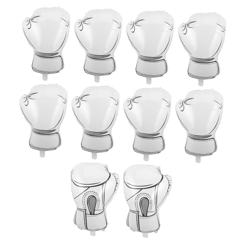 Vaguelly 10 Stück Teiliges Weiße Boxhandschuh-folienballons Langlebige Aluminiumfolie Einfache Befüllung Dekorative Wrestling-party-accessoires für Jungen Geburtstagsfeier Vaguelly 10 Stück Teiliges Weiße Boxhandschuh-folienballons Langlebige Aluminiumfolie Einfache Befüllung Dekorative Wrestling-party-accessoires für Jungen Geburtstagsfeier von Vaguelly