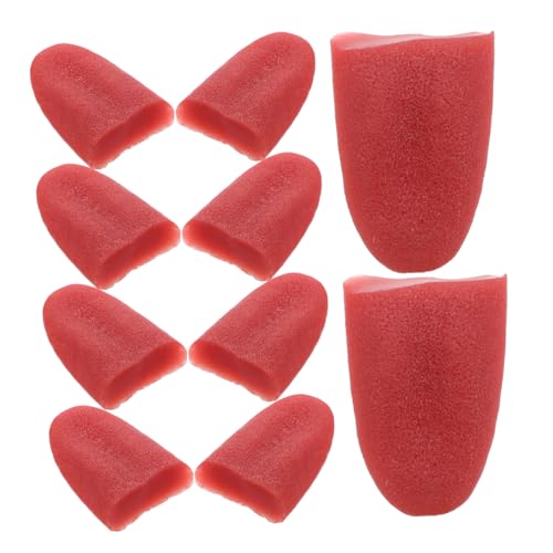 Vaguelly 10 Stück Tricks Zungenspielzeug Halloween Tricky Requisiten Dehnbare Gefälschte Zunge Künstliche Dehnbare Zunge Künstliche Gruselige Streichspielzeuge Requisiten von Vaguelly