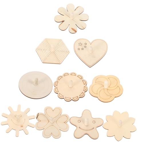 Vaguelly 10 Stück Unbemalte Holz Gyroskope Teiliges DIY Malset für Kreatives Basteln für Kindergarten und Geburtstagsfeiern für Kleine Künstler Vaguelly 10 Stück Unbemalte Holz Gyroskope Teiliges DIY Malset für Kreatives Basteln für Kindergarten und Geburtstagsfeiern für Kleine Künstler von Vaguelly