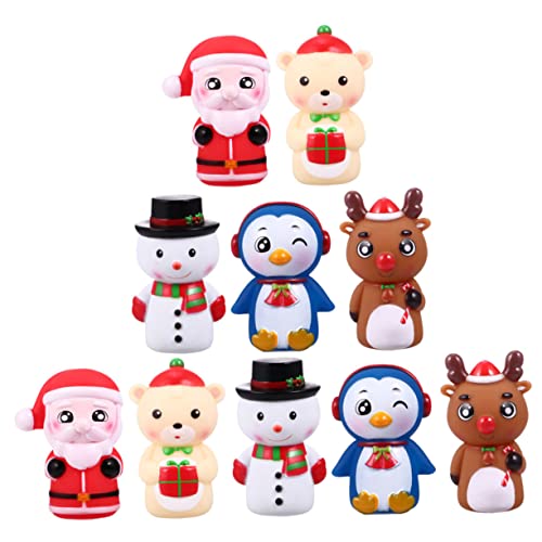 Vaguelly 10 Stück Weihnachtsfingerpuppe Kinderspielzeug Die Marionetten Minispielzeug Puppen Kinderspielzeug Zum Geschichtenerzählen Interaktives Cartoon Puppenspielzeug Kinderspielzeug von Vaguelly