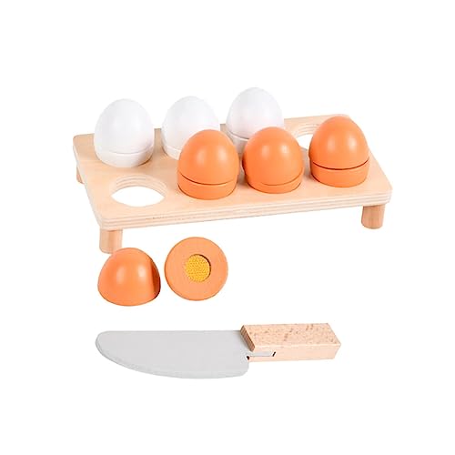 Vaguelly 10 Teiliges Ei Set Für Realistische Eier Für Die Kinderküche Ideales Lernspielzeug Für Rollenspiele Und Schneide Spiele Bunte Farben von Vaguelly