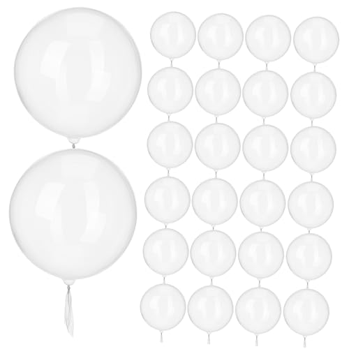 Vaguelly 100 Stück -Ball Ballonständer-Kit Schwimmbad Transparenter Blasenballon Aufblasgerät geburtstagsdekoration hochzeitsdekoration transparenter Ballon Geburtstagsfeier Ballon von Vaguelly