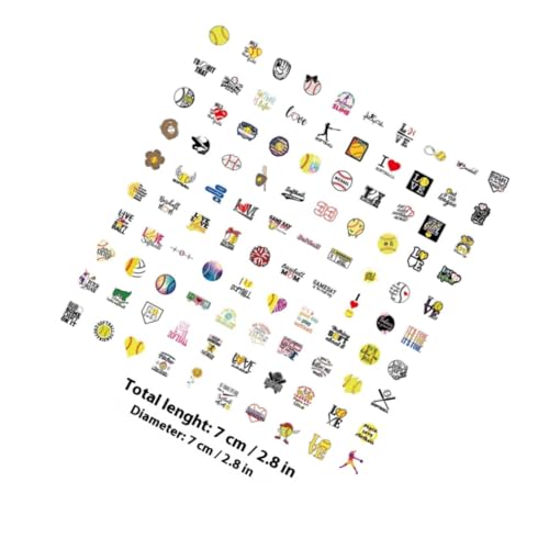 Vaguelly 100 Stück Baseball Stickers aus Premium Vinyl Reißfest und Ablösbar Bunte Graffiti Aufkleber für Laptop Gepäck Skateboard Vielseitig für Jugendliche und Erwachsene Vaguelly 100 Stück Baseball Stickers aus Premium Vinyl Reißfest und Ablösbar Bunte Graffiti Aufkleber für Laptop Gepäck Skateboard Vielseitig für Jugendliche und Erwachsene von Vaguelly