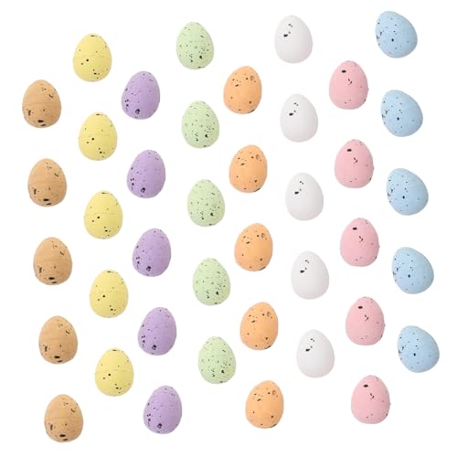 Vaguelly 100 Stück Ei Dekoration Party schmücken Pastell Eierfarbe Riese schön Dekoration Schlafzimmer Dekoration Weihnachten für Ostern Ei zum selber basteln schäumt Eier Schaum von Vaguelly