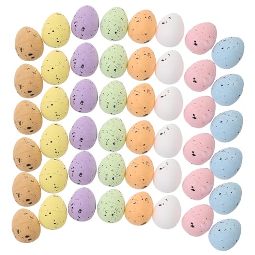Vaguelly 100 Stück Ei Dekoration Pastell für Eier Überraschung gefälscht Dekoration Weihnachten weihnachtsdeko beleuchtet innen weihnachtadeko Toy Osterdeko Party Gefälligkeiten Schaum von Vaguelly