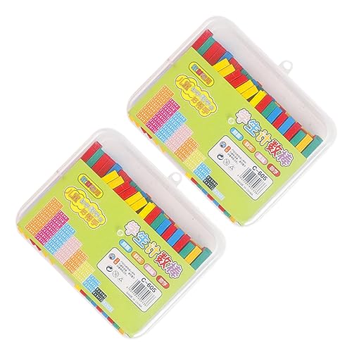 Vaguelly Manipulatives Lernspielzeug 100 Stück Holzzählstäbe Rechenstäbe für Jungen und Mädchen Lernspielzeug Mathematik-lernspielzeug von Vaguelly