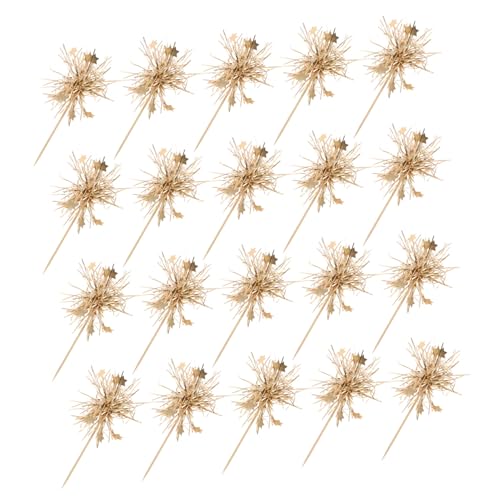 Vaguelly 100 Stück Glitzernde Cake Inserting Decorations Party Cupcake Toppers mit Lametta Wiederverwendbare Geburtstags Festtagskuchen Dekoration für Geburtstag Weihnachten Feierlichkeiten von Vaguelly