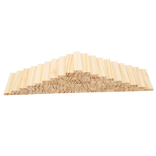 Vaguelly 100 Stück Holzspielzeug Balancespiel Pädagogisches Stapelspielzeug für Fördert Konzentration und Kreativität Early Learning Toys aus Natürlichem Holz von Vaguelly
