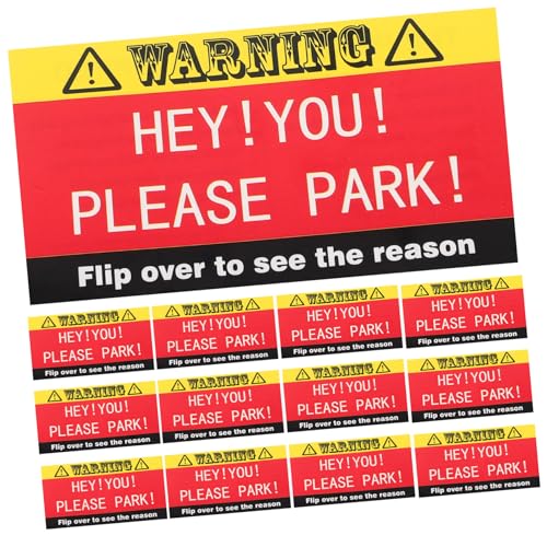 Vaguelly 100 Stücke Schlechte Parkplatz Streich Sachen Keine Schlechten Teile Humorvolle Parkplatz Verstoß Aufkleber Für von Vaguelly