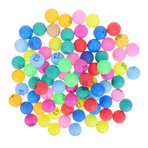 Vaguelly 100 Stück Kleine Nummerierte Bälle aus Kunststoff für Bingo Spiele Party Dekorationen und Familienunterhaltung Vaguelly 100 Stück Kleine Nummerierte Bälle aus Kunststoff für Bingo Spiele Party Dekorationen und Familienunterhaltung von Vaguelly