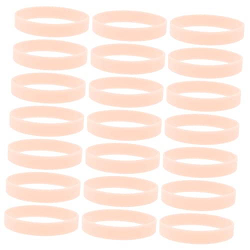Vaguelly 100 Stück Leuchtendes Silikonarmband Leuchtstab Armband Teen List Leuchtendes Armband Grünes Armband LED Leuchtarmbänder Leuchtarmbänder Armreifen Ring Orange von Vaguelly