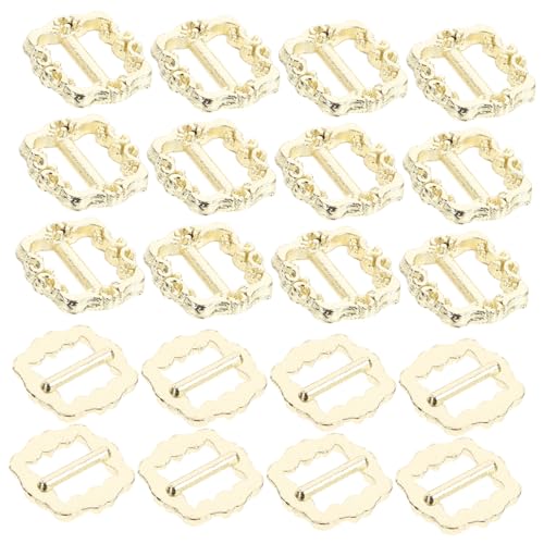 Vaguelly 100 Stück Mini-dreiecksschnallen Für Puppen Spielzeug-metallknöpfe Verstellbarer Verschluss Für Puppenschuhe Gürtelschiebeschnalle Handgefertigtes Bastelzubehör von Vaguelly