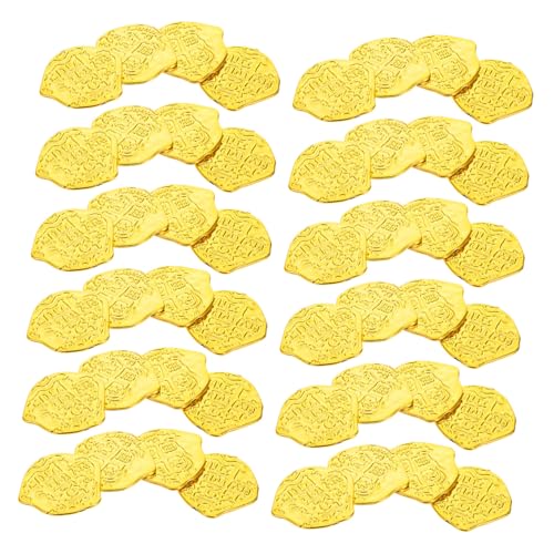 Vaguelly 100 Stück Piratenmünzen Kunststoff Spielmarken für Piratenkostüm Schatzsuche Token für Piratenparty Halloween Klassenraum Belohnungen Vaguelly 100 Stück Piratenmünzen Kunststoff Spielmarken für Piratenkostüm Schatzsuche Token für Piratenparty Halloween Klassenraum Belohnungen von Vaguelly