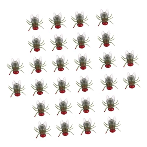 Vaguelly 100 Stück Realistische Plastikfliegen Stabile Simulation Insekten Figuren für Halloween Streiche Gruselige Dekorationen und Lustige Scherzartikel Vaguelly 100 Stück Realistische Plastikfliegen Stabile Simulation Insekten Figuren für Halloween Streiche Gruselige Dekorationen und Lustige Scherzartikel von Vaguelly