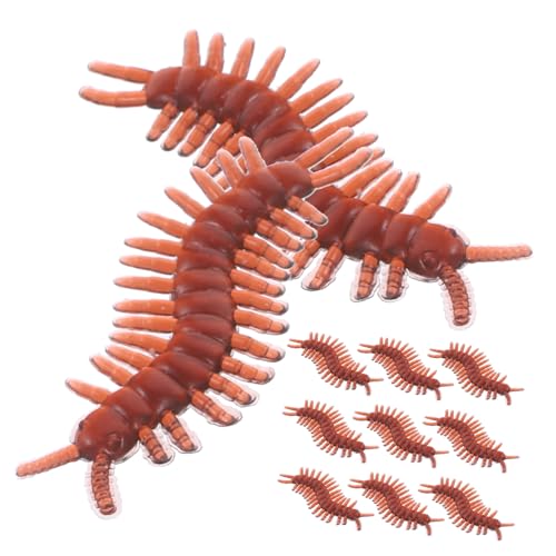 Vaguelly 100 Stück Realistische Wurm Täuschend Echte Kunststoff Centipede Figurine für Streiche Dekoration und Bildungszwecke für Garten und Schreibtisch Vaguelly 100 Stück Realistische Wurm Täuschend Echte Kunststoff Centipede Figurine für Streiche Dekoration und Bildungszwecke für Garten und Schreibtisch von Vaguelly
