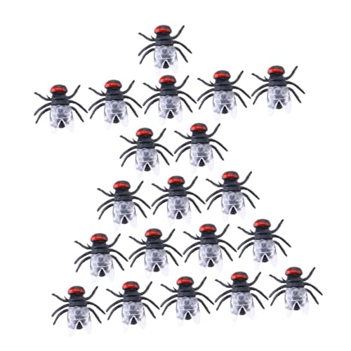 Vaguelly 100 Stück Simulations-fliegenspielzeug Gefälscht Halloween Party Streich Simulation Gruselig Spielzeuge Plastik Modell Fliegenstütze Black PVC Vaguelly 100 Stück Simulations-fliegenspielzeug Gefälscht Halloween Party Streich Simulation Gruselig Spielzeuge Plastik Modell Fliegenstütze Black PVC von Vaguelly