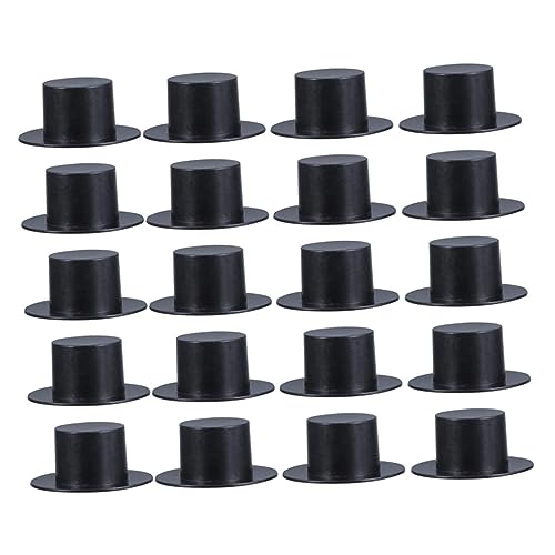 Vaguelly 100 Stück Teiliges Mini Clown Hut Schwarz Kunststoff DIY Bastelmaterial für Weihnachtsdeko Partyaccessoires Handgemachte Dekoration und Geschenkideen Vaguelly 100 Stück Teiliges Mini Clown Hut Schwarz Kunststoff DIY Bastelmaterial für Weihnachtsdeko Partyaccessoires Handgemachte Dekoration und Geschenkideen von Vaguelly