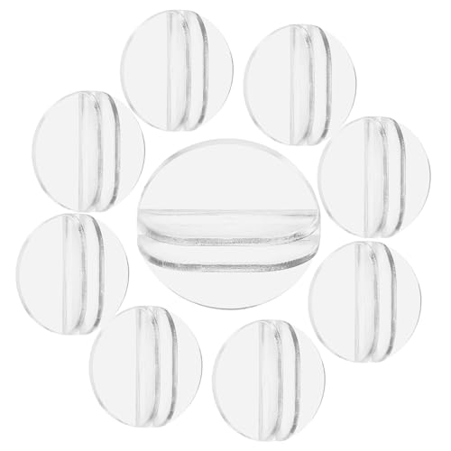 Vaguelly 100 Stück Transparente Kartenständer für Visitenkarten und Spielkarten Robuste Halter für Tischkarten für Büro und Spiele Runde Basis Vaguelly 100 Stück Transparente Kartenständer für Visitenkarten und Spielkarten Robuste Halter für Tischkarten für Büro und Spiele Runde Basis von Vaguelly