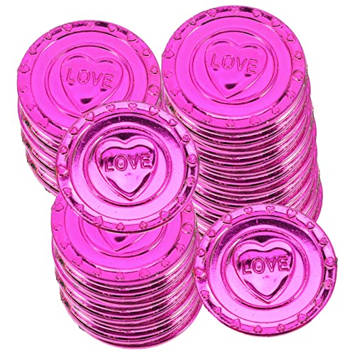 Vaguelly 100 Stück Valentinstag Liebesmünzen Valentinsdekorationen Piratenspielzeug Valentinspartyzubehör Pirat Großpackung Valentinstagsparty Piraten Themenspielzeug von Vaguelly