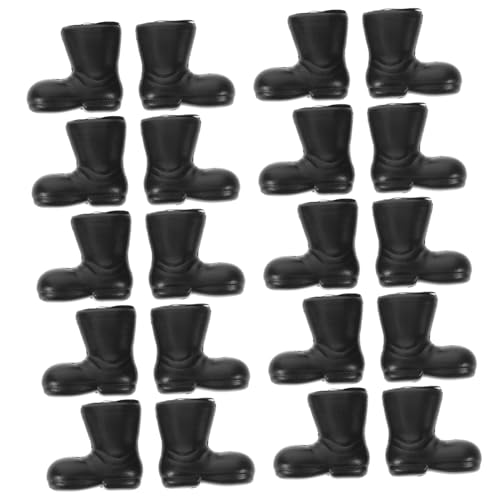 Vaguelly 100 Stück Weihnachtsmann Stiefel Miniatur Weihnachtsmann Schuhe für DIY Bastelprojekte Puppenhaus Dekoration Festliche Accessoires Schwarz Vaguelly 100 Stück Weihnachtsmann Stiefel Miniatur Weihnachtsmann Schuhe für DIY Bastelprojekte Puppenhaus Dekoration Festliche Accessoires Schwarz von Vaguelly