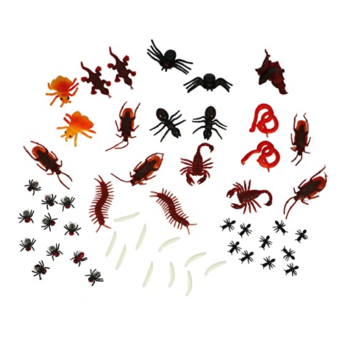 Vaguelly 100 Stücke Simulation Insekten Tier Gefälschte Spinnen Scorpion Party Decor Für Halloween von Vaguelly