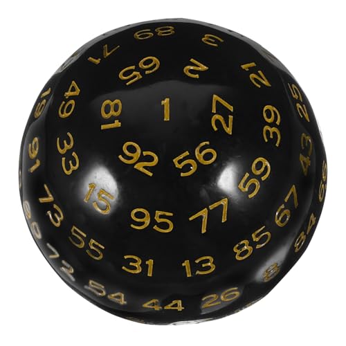 Vaguelly 100 polyedrische spielwürfel spielewürfel Tisch Würfelspiel Requisiten für Brettspiele weiß Facettenreiche Acrylwürfel tragbare Partywürfel RPG- Yellow von Vaguelly