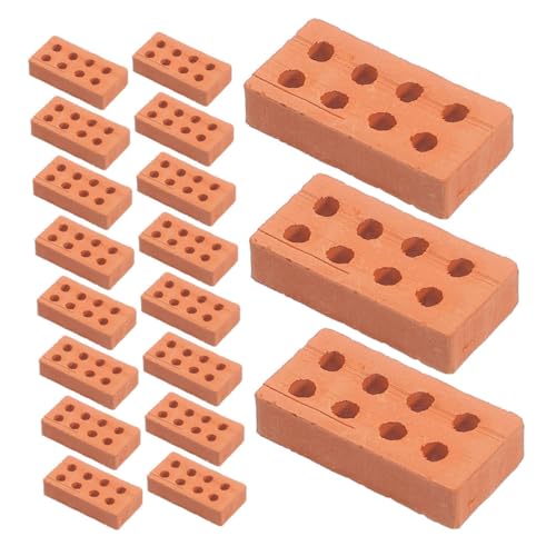 Vaguelly 100 Stücke Bauen Auf Ziegel Mini Ornament Miniaturen BAU Mini Bricks Set von Vaguelly