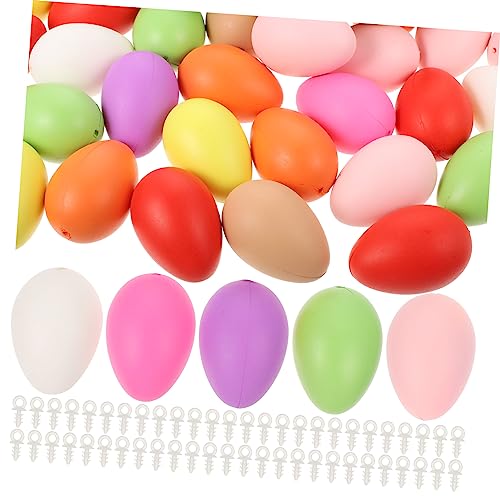Vaguelly 100St Ostereier Easter Eggs Easter Egg Decoration -Eier gefüllte Eier Aufbewahrungskorb aus Weidengeflecht Eierspielzeug zum Selbermachen Graffiti- für Plastik Vaguelly 100St Ostereier Easter Eggs Easter Egg Decoration -Eier gefüllte Eier Aufbewahrungskorb aus Weidengeflecht Eierspielzeug zum Selbermachen Graffiti- für Plastik von Vaguelly