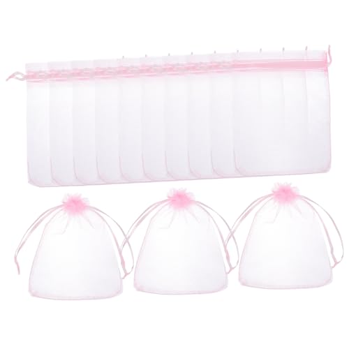 Vaguelly 100Stücke Kleine Netz Geschenktüten Mit Kordelzug Für Hochzeiten Geburtstagsfeiern Jubiläen Und Besondere Anlässe Geschenkverpackung Für Süßigkeiten von Vaguelly