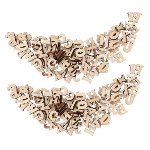 Vaguelly 100st Holzausschnitt Basteln Holzausschnitte Zum Basteln Holzblöcke Unvollendeter Holzausschnitt Bastelbriefe Holzspan DIY-Graffiti-Ausschnitte Leere Holzspäne Holzdekore Hölzern von Vaguelly