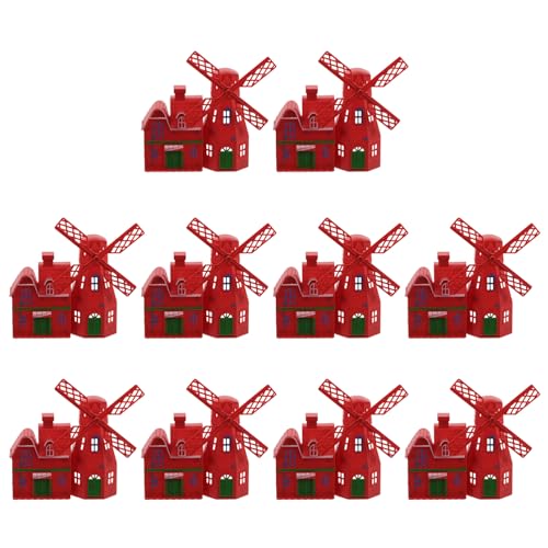 Vaguelly 10Pcs Vintage Hausdekor deko Figuren Garten Accessoires Mini-Windmühle dekorative Windmühle Plastik rot Vaguelly 10Pcs Vintage Hausdekor deko Figuren Garten Accessoires Mini-Windmühle dekorative Windmühle Plastik rot von Vaguelly
