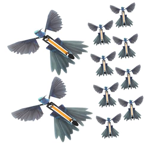 Vaguelly Leistung Fliegende Vögel Spielzeug 10 Stücke Uhrwerk Fliegende Kolibri Spielzeug für Partys von Vaguelly