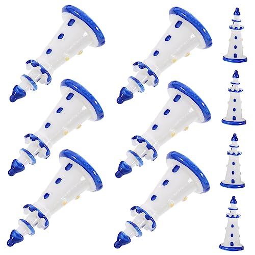 Vaguelly 10St Mini-Leuchtturm Figuren winzig Anlage Mädchen Reize für kinderspielzeug gastgeschenke Weihnachten Ideas Harzverzierungen Kunsthandwerk aus Kunstharz Blue Vaguelly 10St Mini-Leuchtturm Figuren winzig Anlage Mädchen Reize für kinderspielzeug gastgeschenke Weihnachten Ideas Harzverzierungen Kunsthandwerk aus Kunstharz Blue von Vaguelly