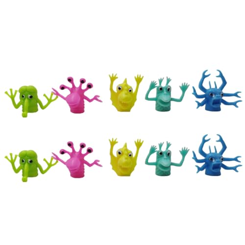 Vaguelly 10St Monster- Fänger Armreif Tülle Katzenminze- Armbanduhr Puppen kinderpuppe Toys Geschichtenerzählendes Fingerwesen Kreaturen-Finger-Rollenspiel von Vaguelly