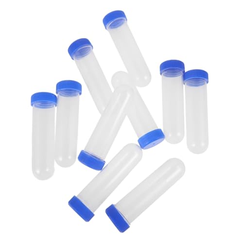 Vaguelly Pädagogisches 10 Stück 50 Ml Reagenzgläser Aus Kunststoff mit Deckel für Jungen und Mädchen Wissenschaftliches Experiment Rollenspiel-Spielzeug Vaguelly Pädagogisches 10 Stück 50 Ml Reagenzgläser Aus Kunststoff mit Deckel für Jungen und Mädchen Wissenschaftliches Experiment Rollenspiel-Spielzeug von Vaguelly