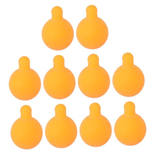 Vaguelly 10St Zubehör für Puppenkernbälle Ring-Wok Schwerer Topfdeckel Dampf-Wok DIY Blasball Zubehör Plüsch Teile Blasenkugeleinsätze Squeeze-Ball-Reparatur weiches Gummi Orange von Vaguelly