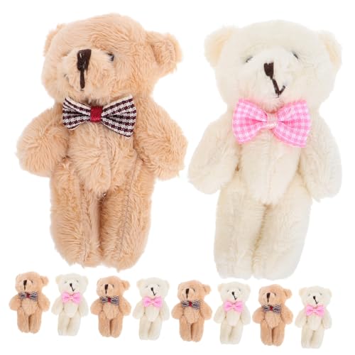 Vaguelly 10Stücke Mini Plüschbären Teiliges Große Stoffbärenpuppen für DIY Bärenstraußherstellung Schlüsselanhänger und Taschendekoration und Handgefertigt Vaguelly 10Stücke Mini Plüschbären Teiliges Große Stoffbärenpuppen für DIY Bärenstraußherstellung Schlüsselanhänger und Taschendekoration und Handgefertigt von Vaguelly